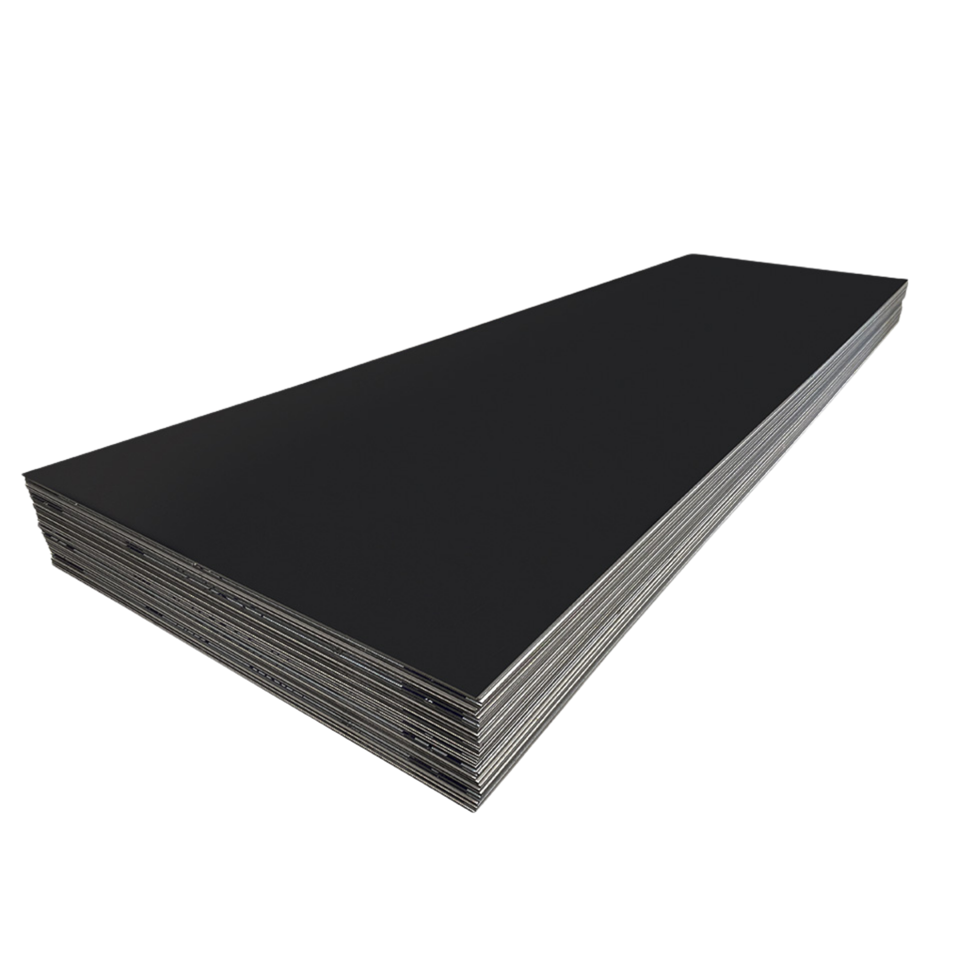 Panel de aluminio negro