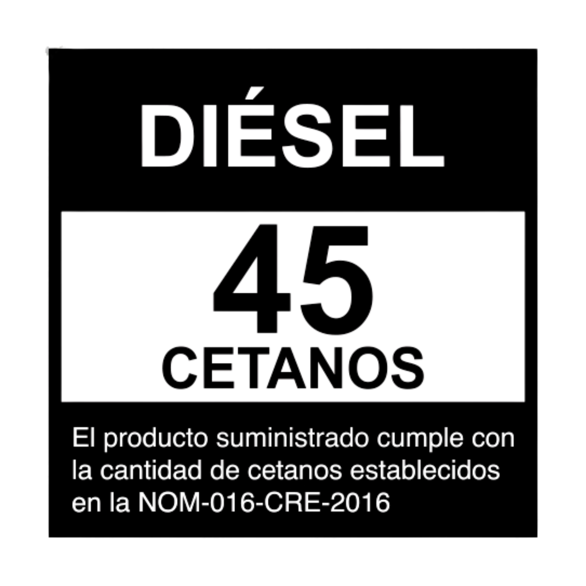 Diésel 45 cetanos